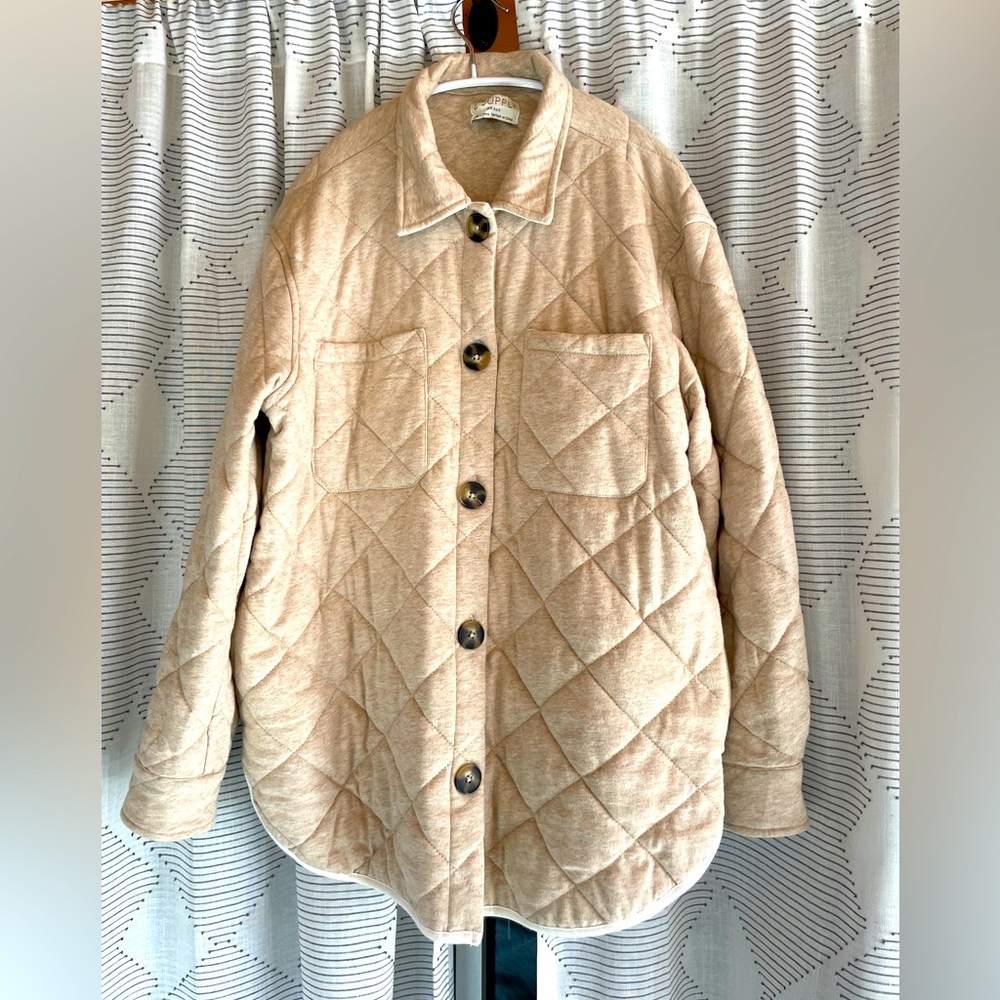 Z Supply Quilted Shacket Womens size Small